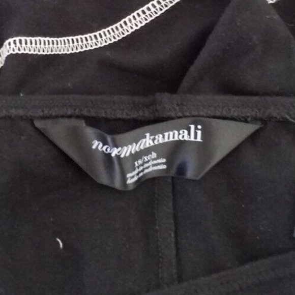 Norma Kamali Womens Black Leggings Size XS Cotton Blend Stretch Mid Rise - Picture 5 of 6